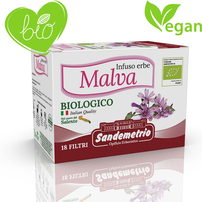 infuso alla malva biologico sandemetrio 18 filtri da infusione